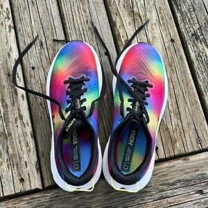 Hoka Tie Dye Rincon 3 Athletic Shoes, Size 8